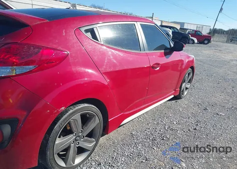 2013 Hyundai Veloster Turbo W/Black from USA, damaged, VIN KMHTC6AE1DU146340